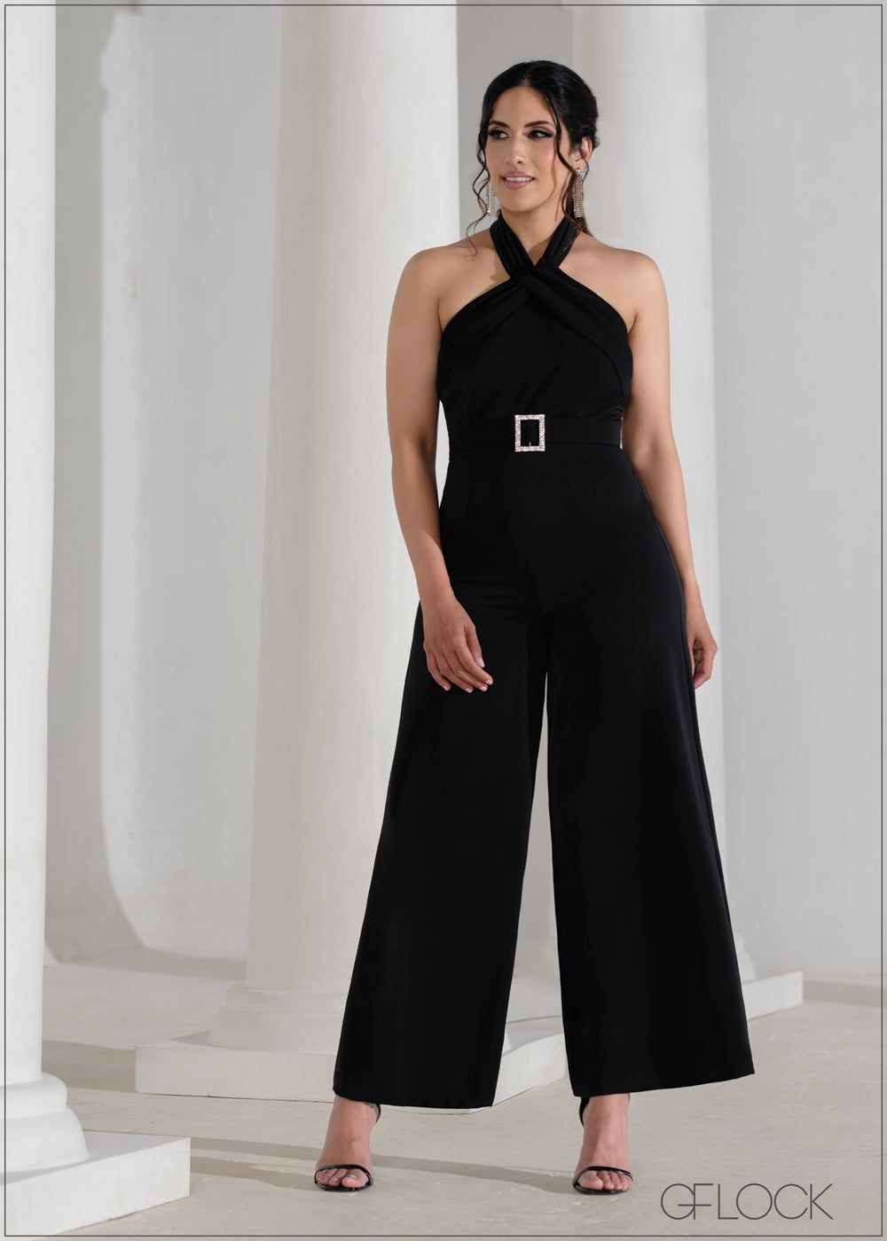 Halter Neck Jumpsuit - 090625