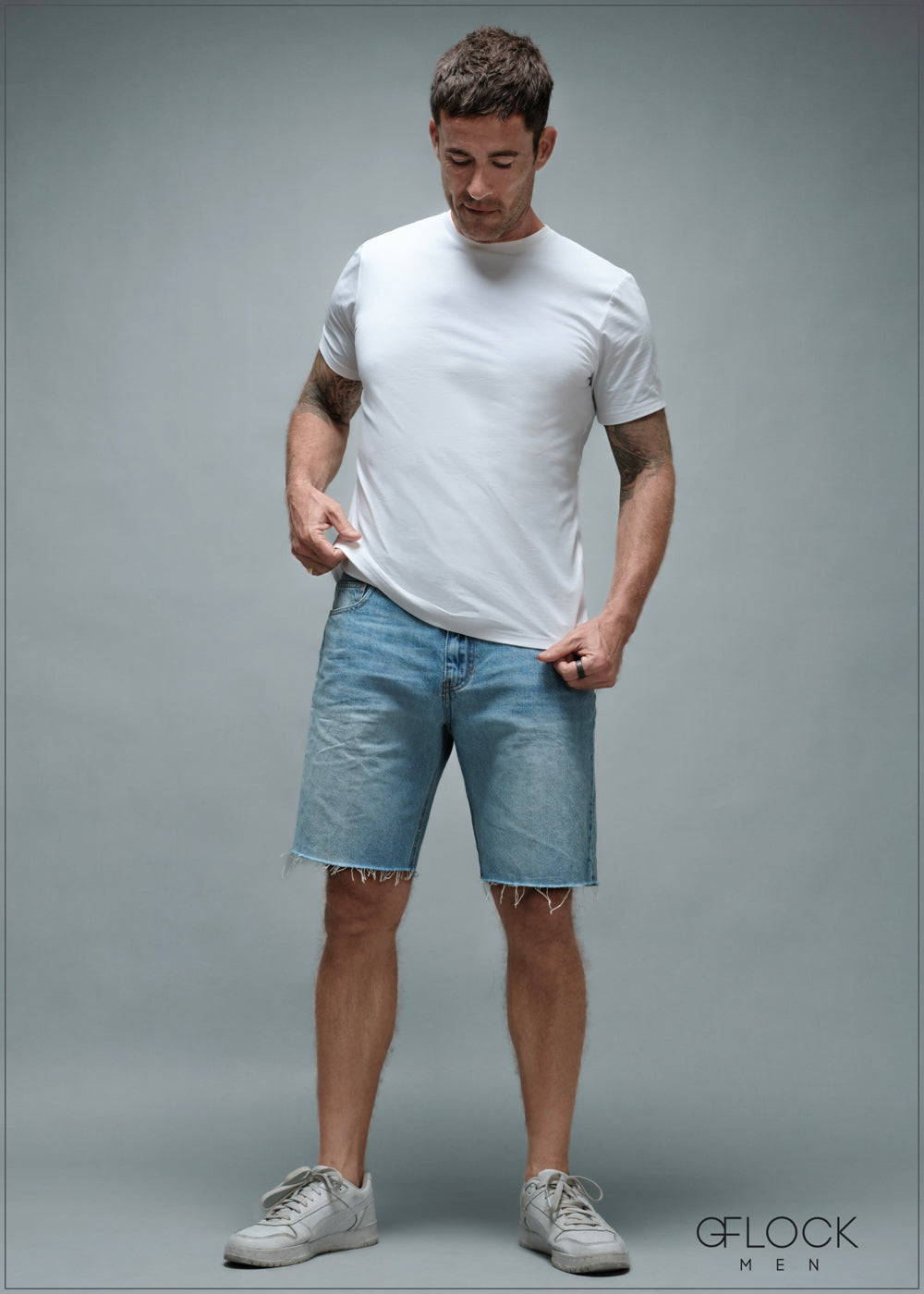 Fray Hem Denim Short - 010925
