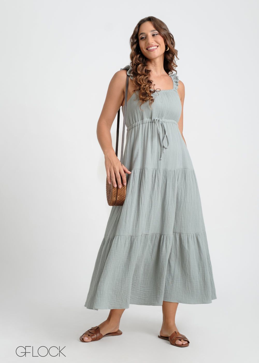 Gauze Tiered Dress - 141024