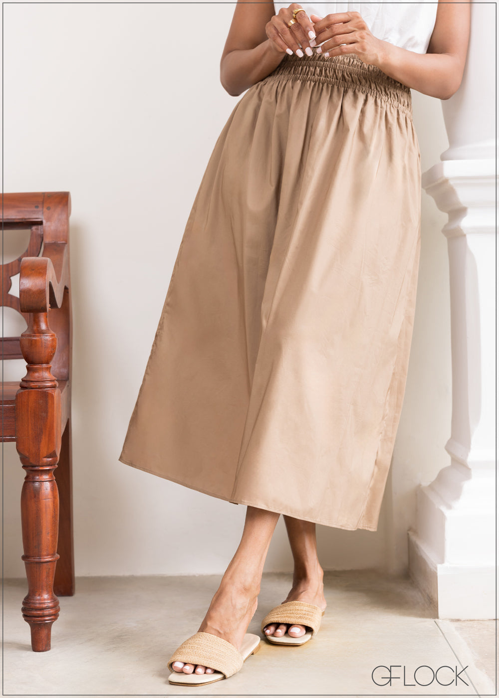 Elastic Detailed Skirt - 230525