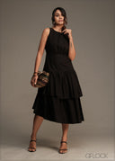 High Low Cotton Dress - 210326