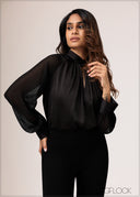 Raglan Sleeve Combo Top - 090426