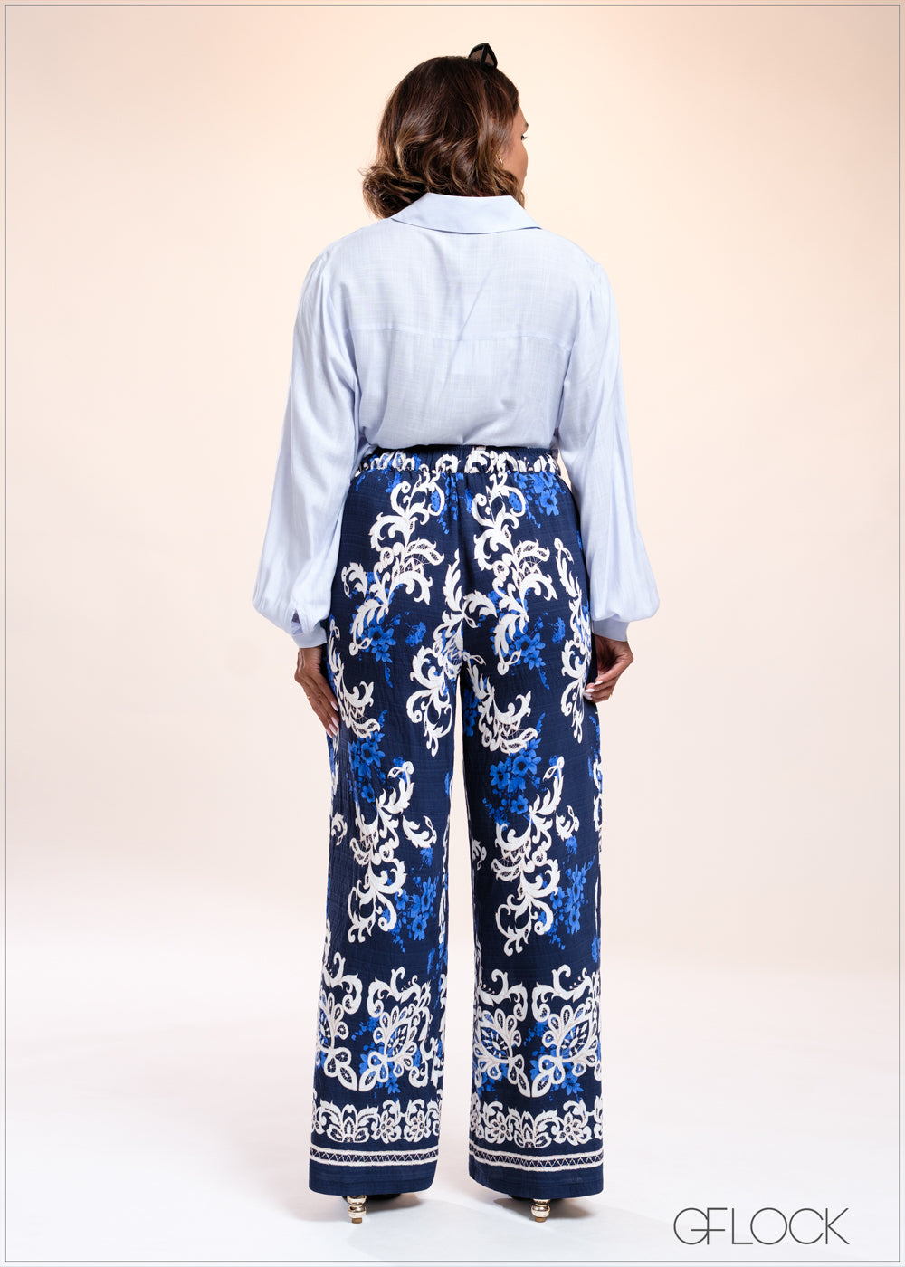 Border Printed Pant - 040825