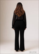 High Waist Bootleg Pant - 010626