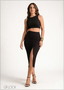 Ruched Skirt - 230924
