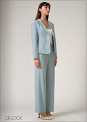 Back Pleated Blazer - 250526