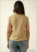Side Slit Detailed Top - 270726