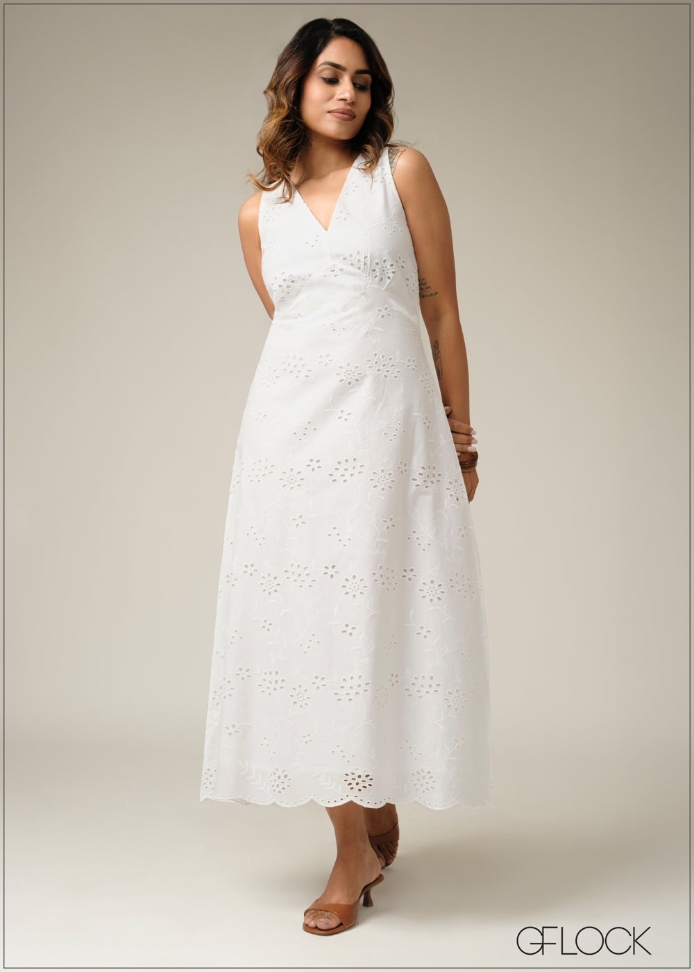 Ladies Cotton Woven Dress - 280925