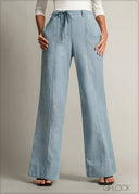 Wide Leg Chambray - Long Length - 150726