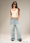 Razor Back Crop Top - 100925