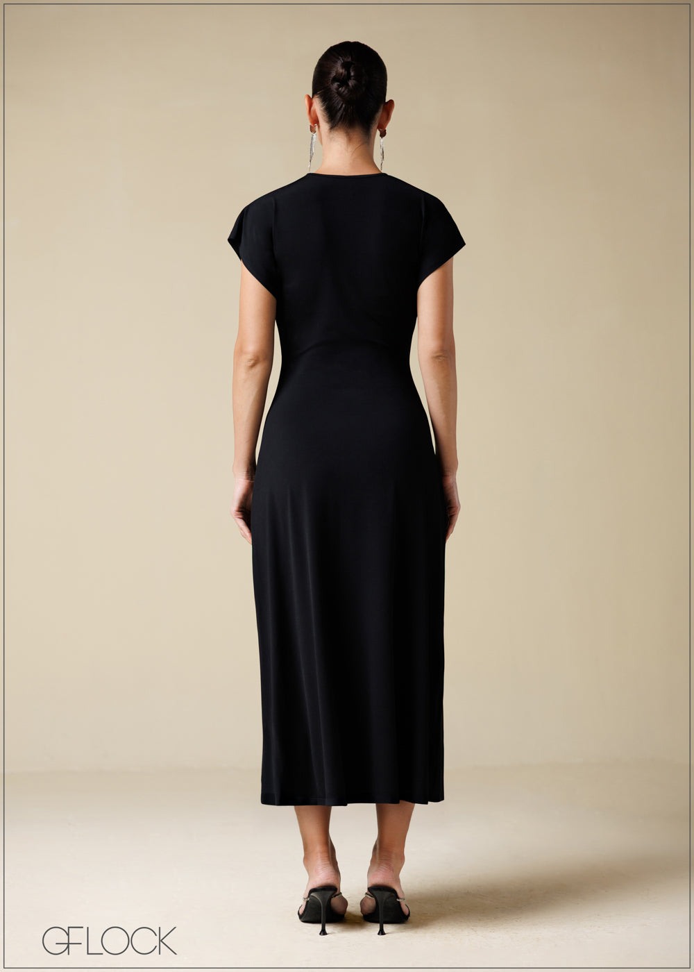 Batwing Sleeve Slip Dress - 250725