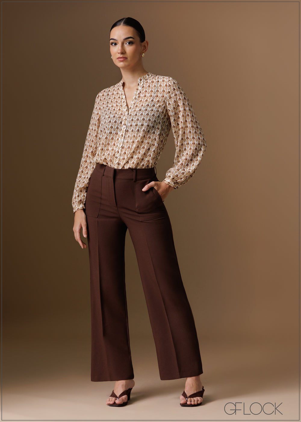 Straight Leg Pant With Pockets - 120925