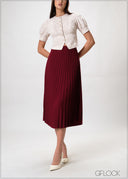 Puff Sleeved Button-Down Top - 230926W