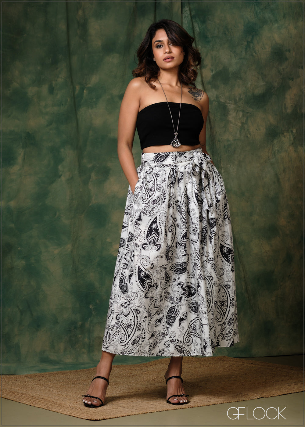 Printed Maxi Skirt - 171225