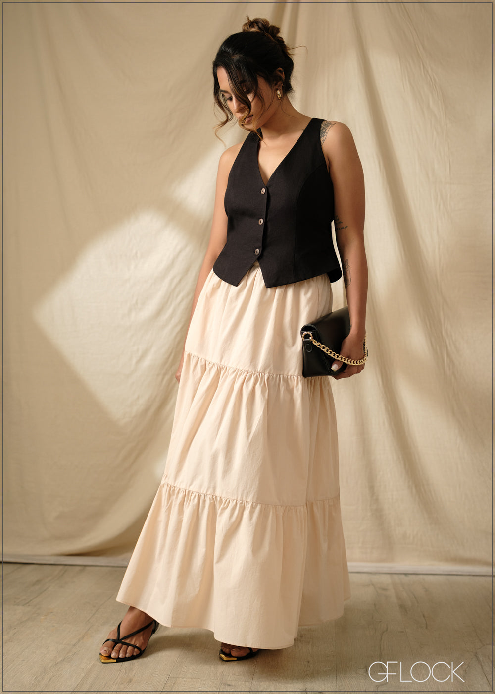 Tiered Maxi Skirt - 290925