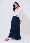 Tiered Maxi Skirt - 300425