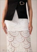 High Waist Maxi Skirt - 261225E