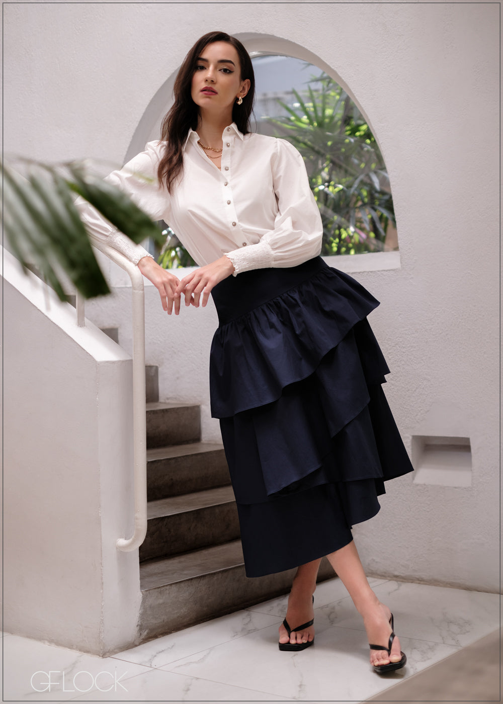 Frill Detailed Skirt - 280325 - GFLOCK.LK