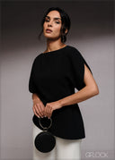Petal Sleeve Asymmetric Top - 220526