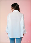 Ruched Sleeve Shirt - 260523