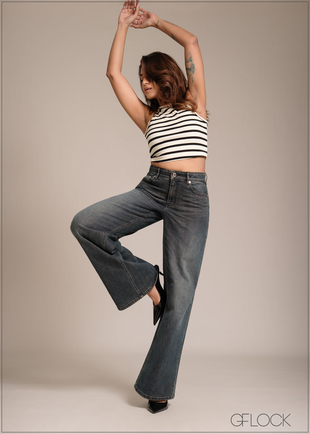 Wide Leg Jean - Long Length - 241225D