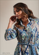 100% Premium Cotton Shirt Dress - 250825