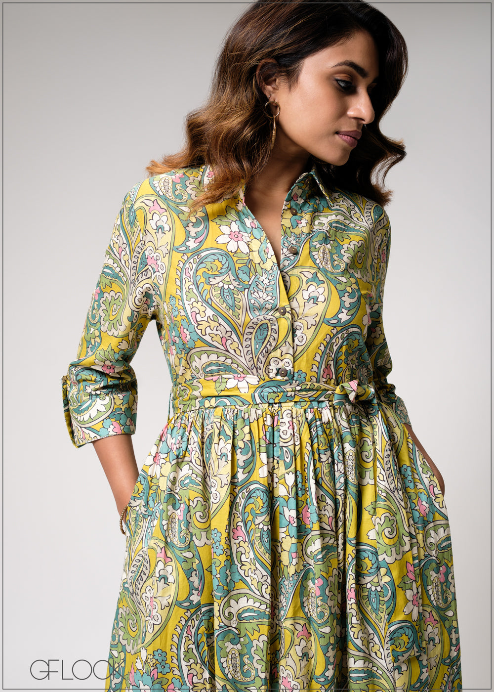 Printed Midi Dress - 310725