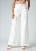 High Waist Pintuck Pant - 260626