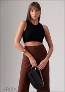 Sleeveless Crop Top - 120126