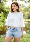 Cut-Lawn Crop Top - 100524