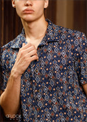 Roll-Up Short Sleeve Printed Shirt - 060624 - 02