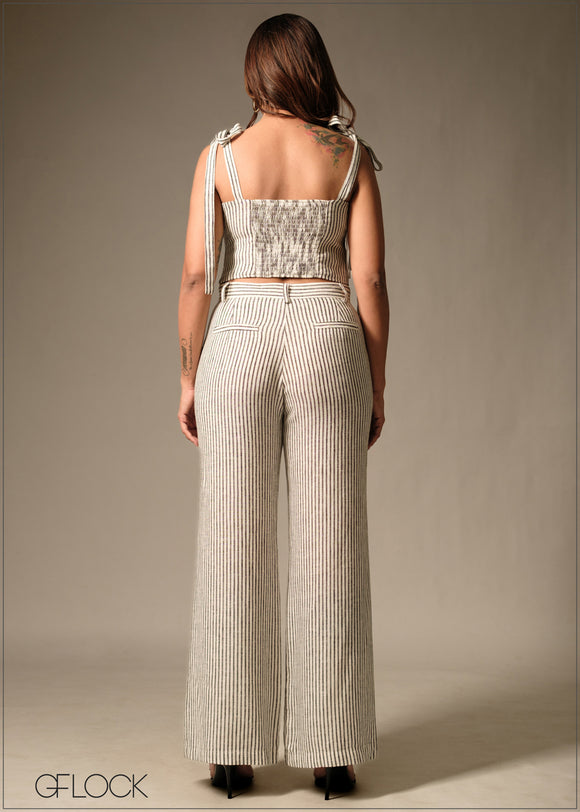 Straight Legged Trousers - 160126