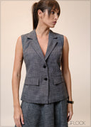 Sleeveless Blazer - 241025