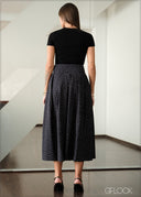 Midi Length Skirt - 141225
