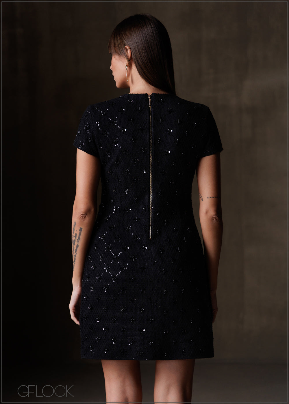 Embellished Mini Dress - 191225