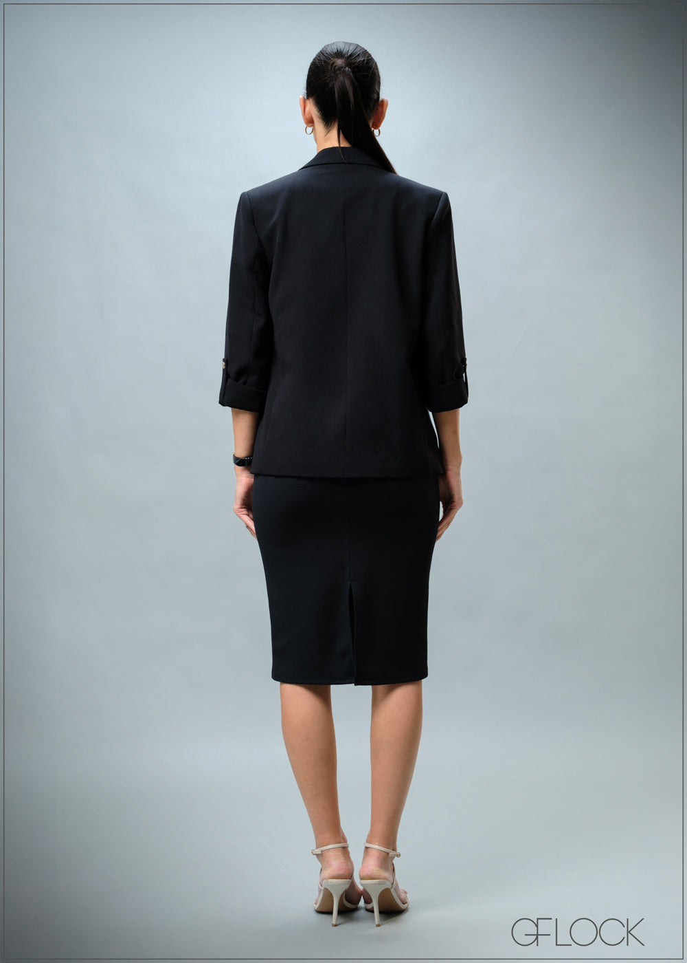 Blazer With Sleeve Tab - 010825