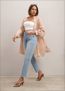 Embroidered Long Sleeve Top - 300625