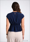 Knot Detail Peplum Top - 170125