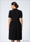 Pleated Midi Dress - 020924