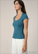 Scoop Neck Top - 240726