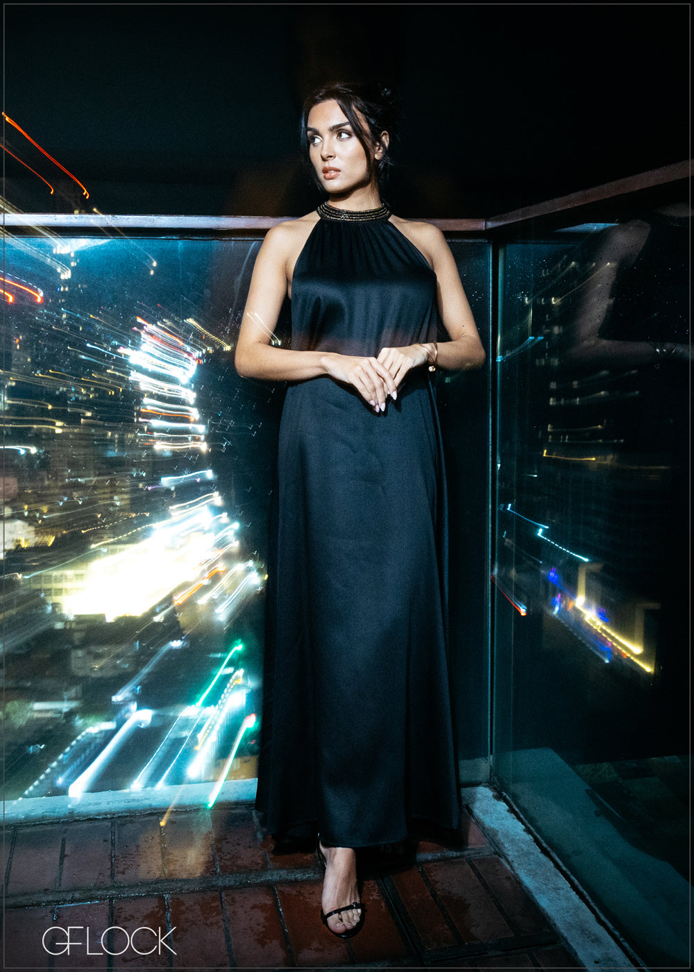 Beaded Halter Dress - 271225