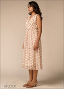 Sleeveless Gathered Dress - 100426