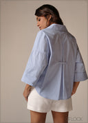 Printed Crop Shirt - 190326