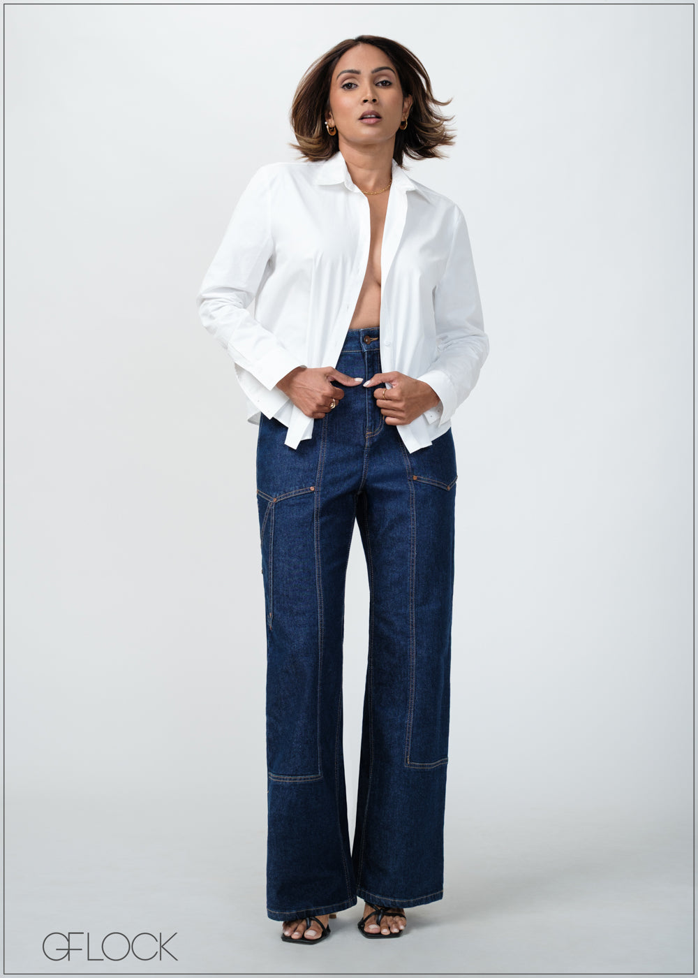 Pocket Detail Jean - Long Length - 090425