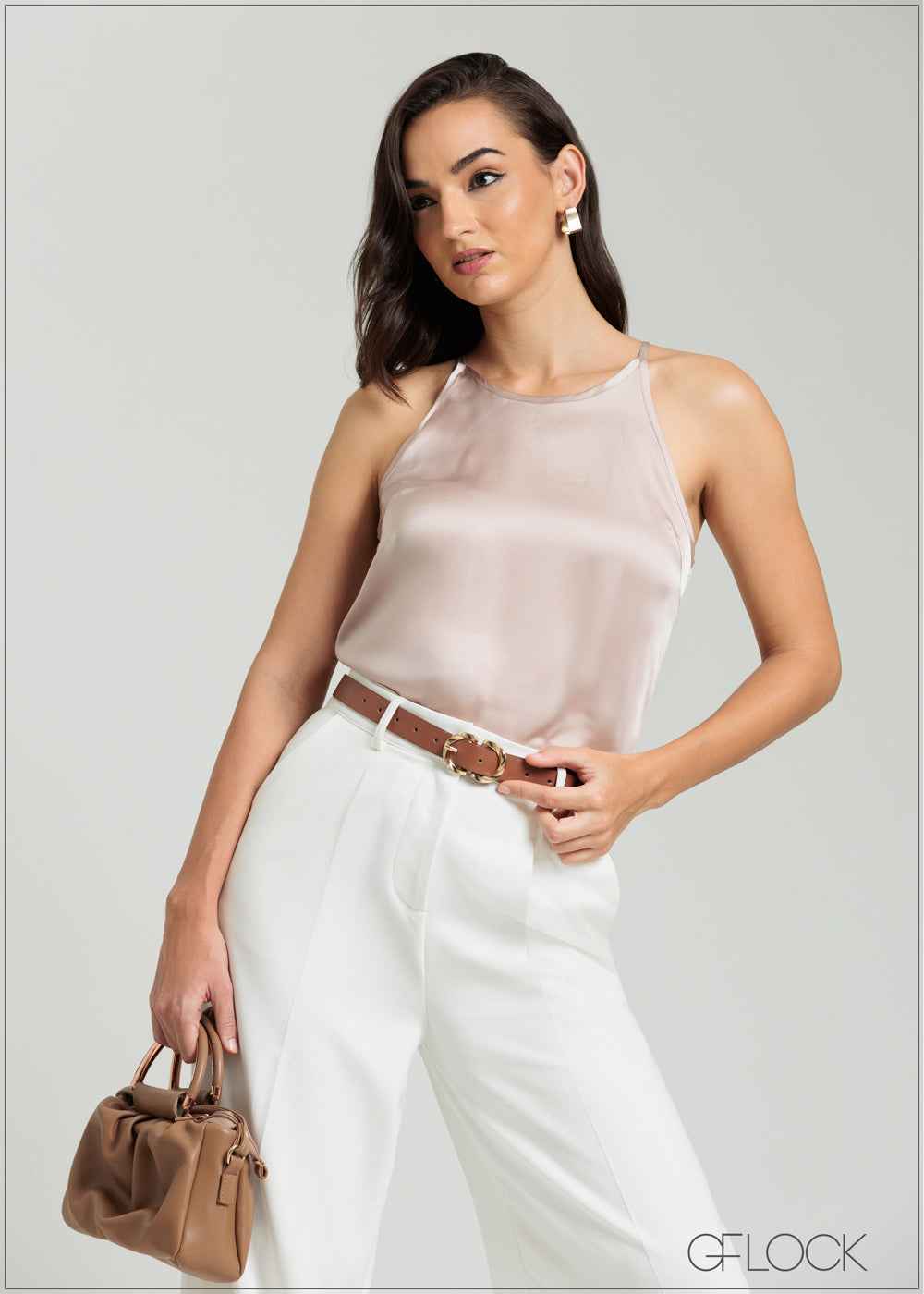 Halter-Cut Strappy Top - 080825