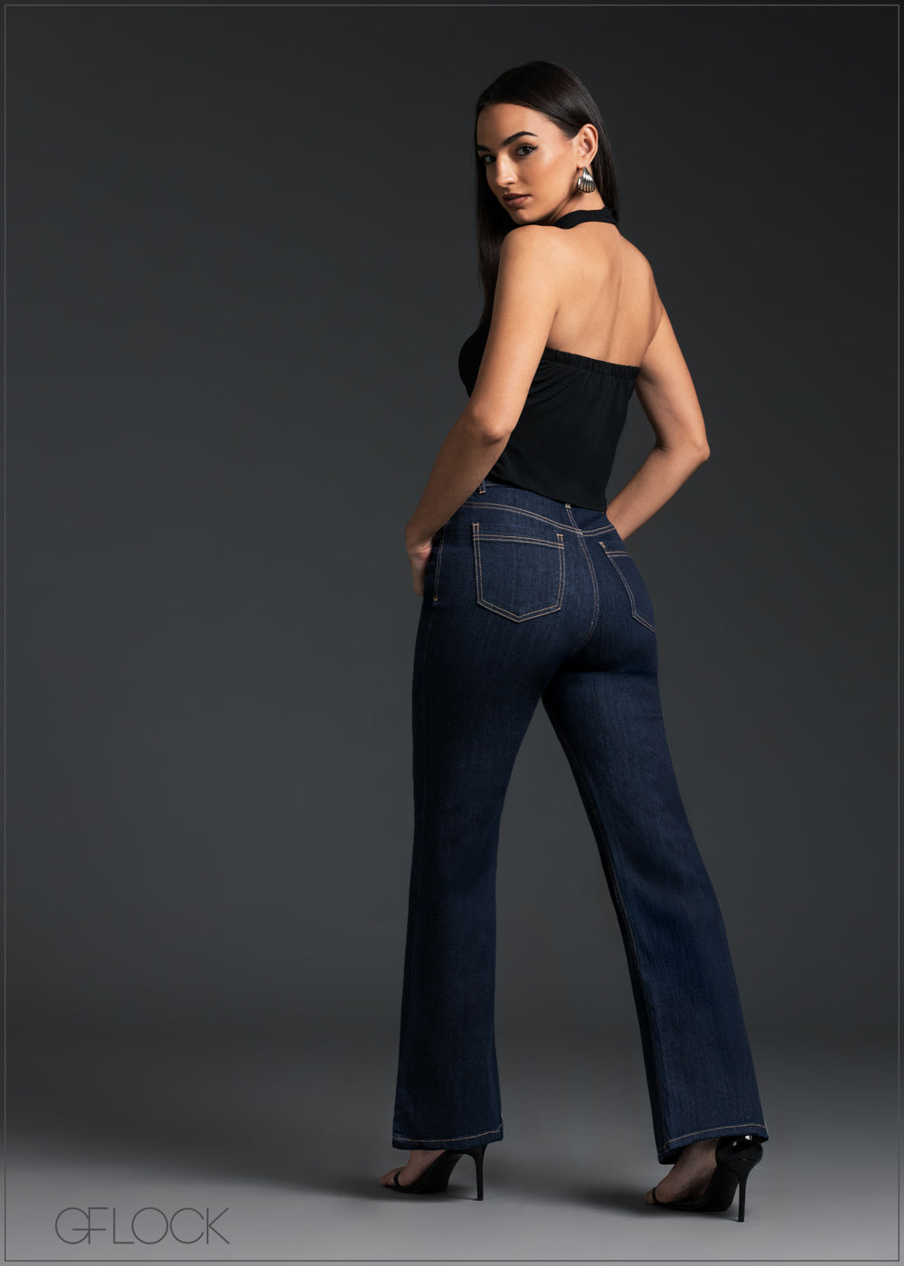 High Rise Flared Jean - Short Length - 170825 – GFLOCK.LK