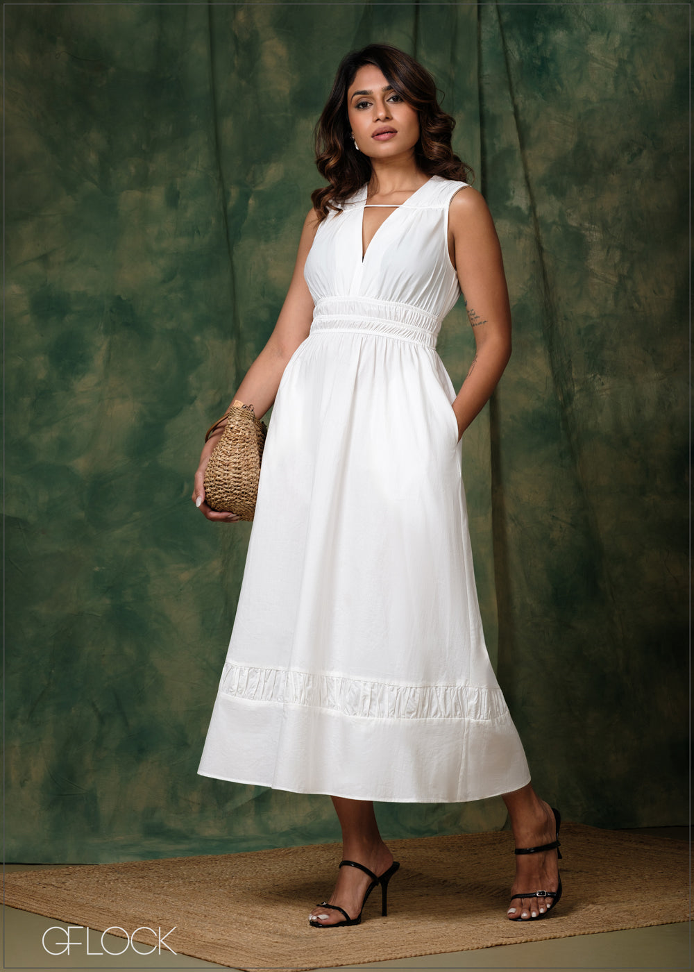 Gathered Detailed Dress - 171225