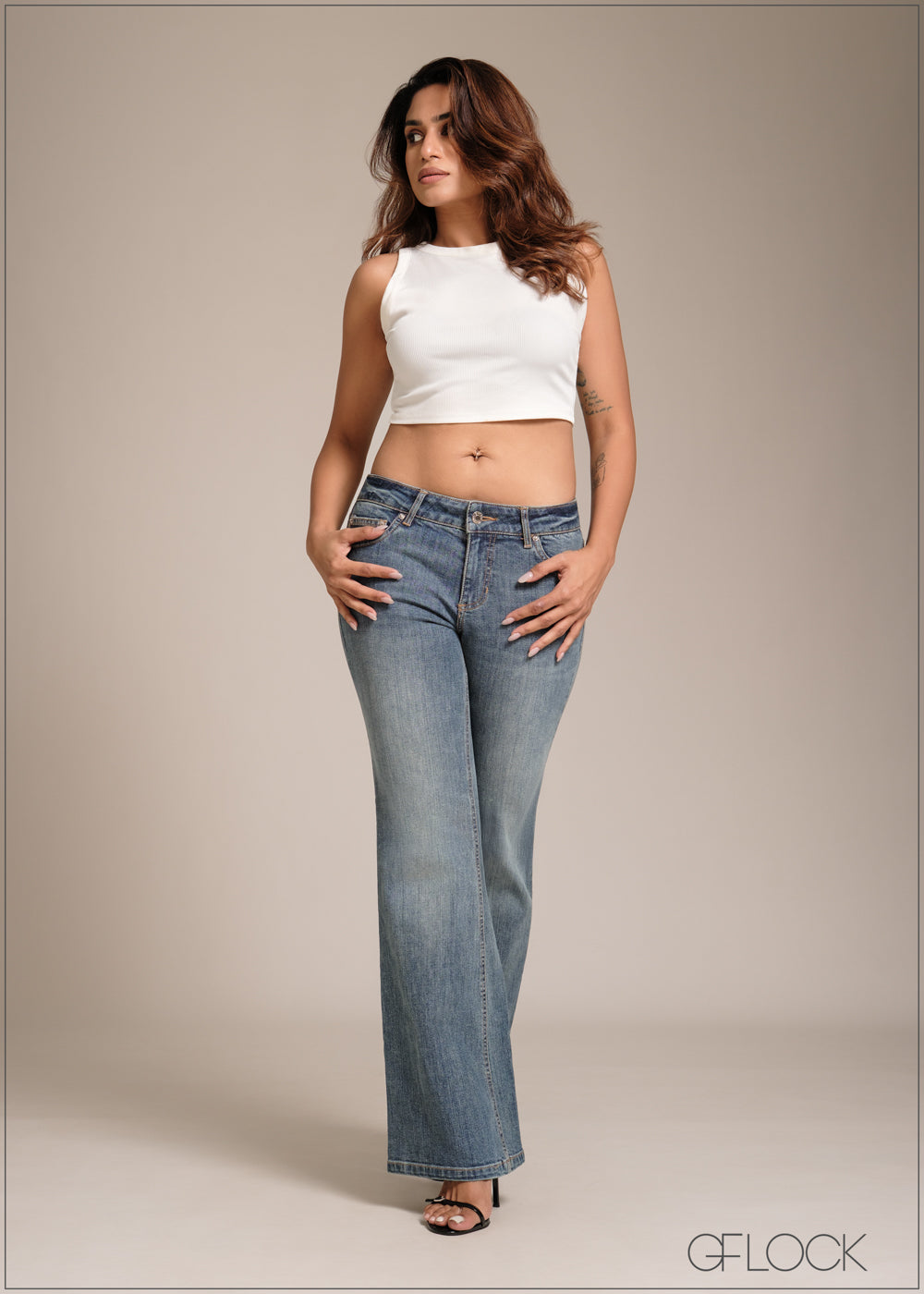 Low Waist Bootcut Jean - Long Length - 241225D