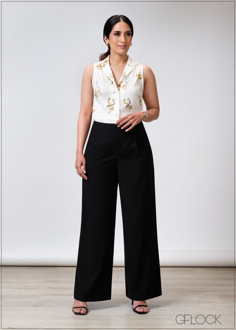 Printed Sleeveless Top - 020625