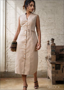 Button Down Dress - 100826